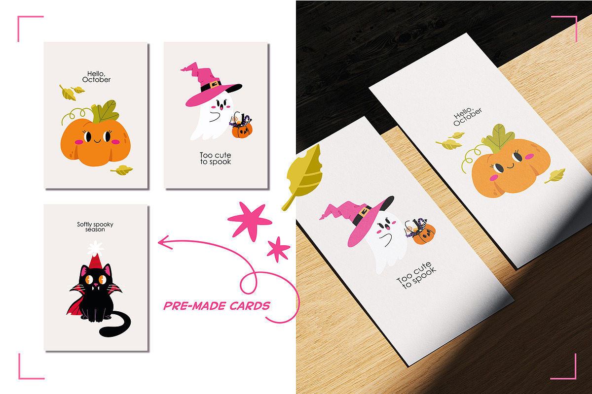 Cute HALLOWEEN clip art, a Seasonal Illustration by UnaAnya (Photo 6 of 7)