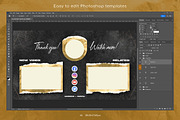 Gold YouTube End Screens, a Social Media Template by Andrew Skoch Design (Thumbnail 5 of 5)