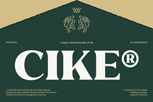 Cike – Flare Luxury Sans Typeface