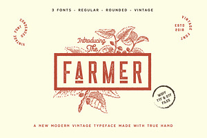 The Farmer Font - Condensed Typeface