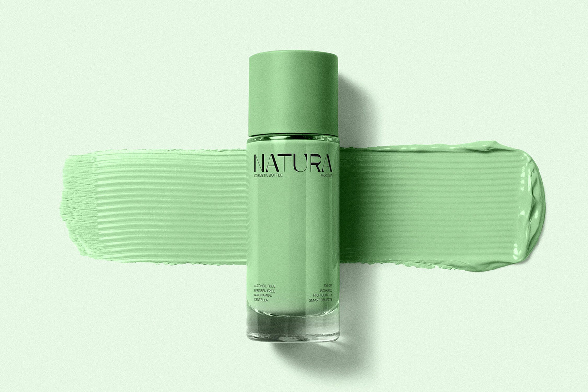 Cosmetic Cream Bottle Mockup, an Advertising Mockup by Design Squad (Photo 4 of 4)