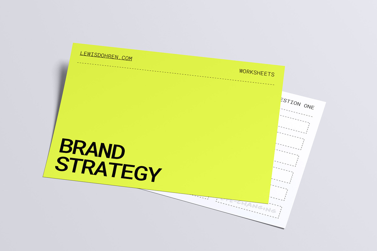 Brand Strategy Worksheet, a Templates & Theme by Lewis Dohren (Photo 5 of 5)