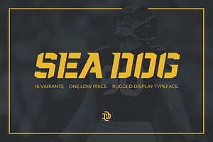 Sea Dog Bundle | Sports Display Font, a Font by Doug Houvener