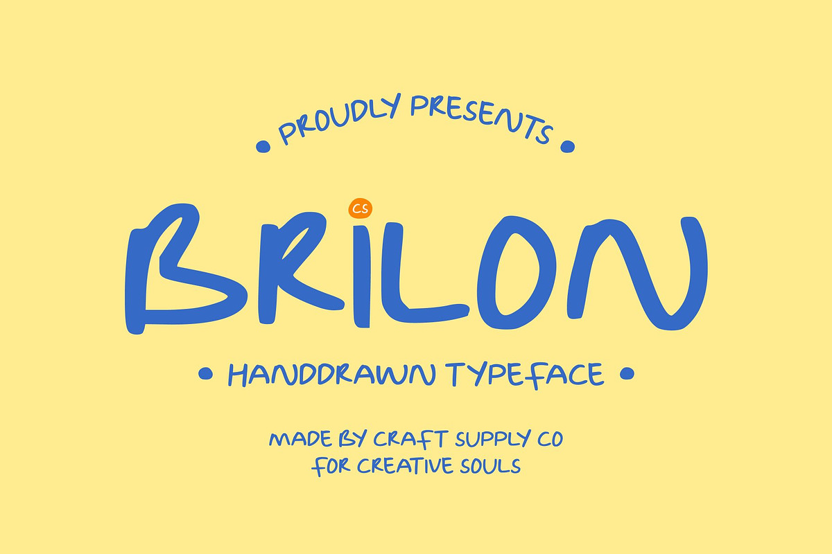 CS Brilon – Handdrawn Font, a Handwritten Font by Craft Supply Co. (Photo 1 of 8)