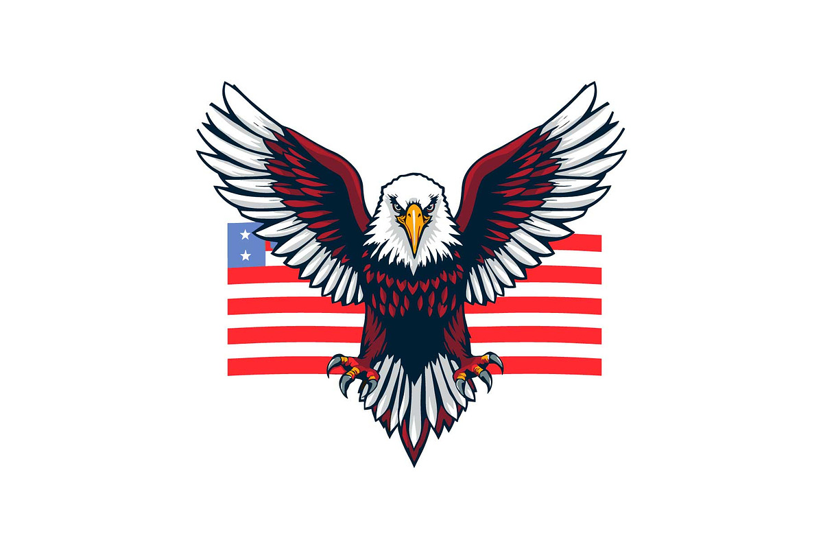 USA Eagle Heart Icons Bundle, an Object Graphic by yasushie (Photo 8 of 12)