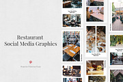 Restaurant Pinterest Posts, a Social Media Template by Social Corner Graphics (Thumbnail 1 of 8)