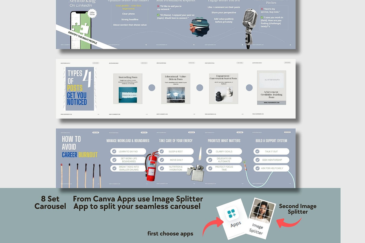 Linkedin Instagram Carousel Template preview 2