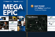 Mega Epic PowerPoint Template, a Presentation Template by Knockout Prezo (Thumbnail 1 of 8)