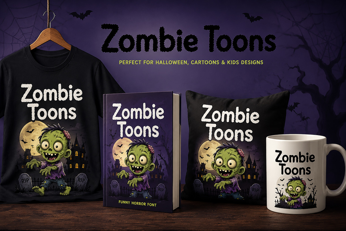 Zombie Toons, a Slab Serif Font by Wow Magic (Photo 5 of 5)