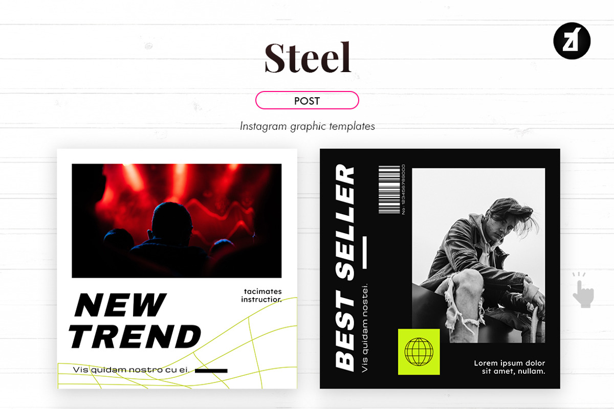 Steel Social media template, a Social Media Template by Chanut is industries (Photo 3 of 11)