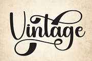 Vintage | Script Font, a Handwritten Font by Scratchones (Thumbnail 1 of 9)