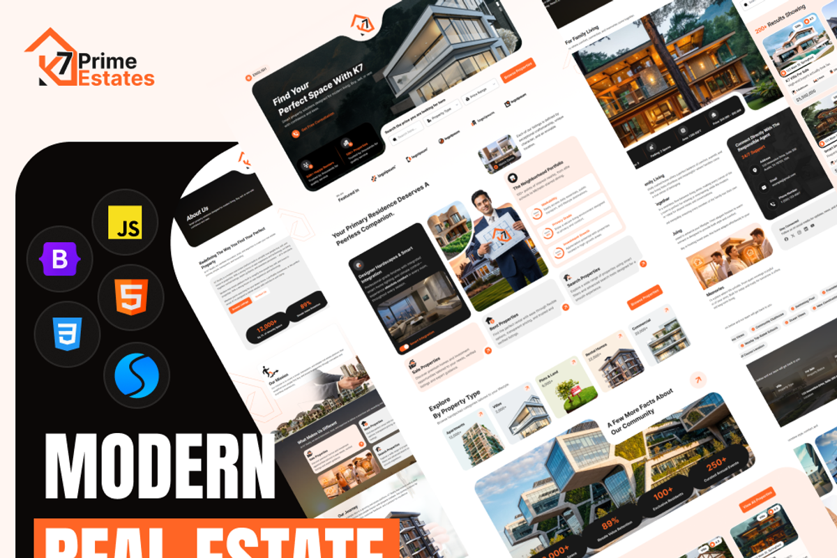 Prime Estates - Real Estate Template, a HTML Template by Codeflicks (Photo 1 of 2)