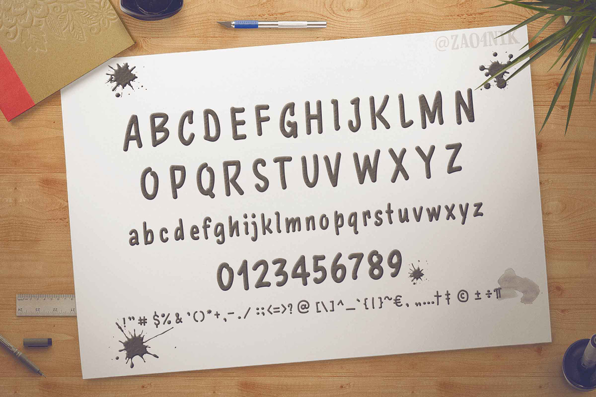 60% discount WednesdayX Font preview 2