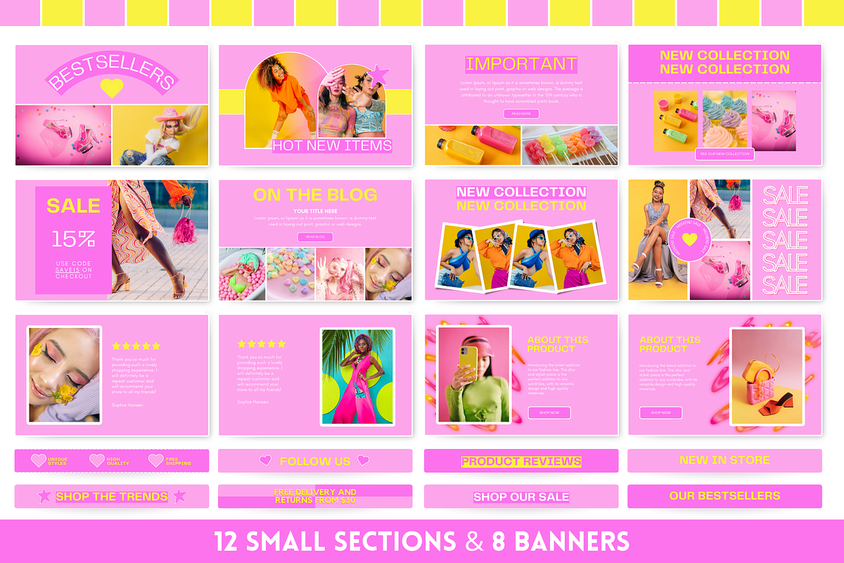 Purple & Yellow Email Templates, an Email Template by SunshineStudioBoutique (Photo 6 of 9)