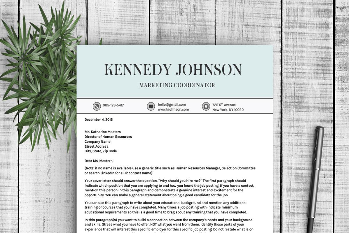 Resume Template Kennedy, a Resume Template by Resume Template Shoppe (Photo 4 of 4)