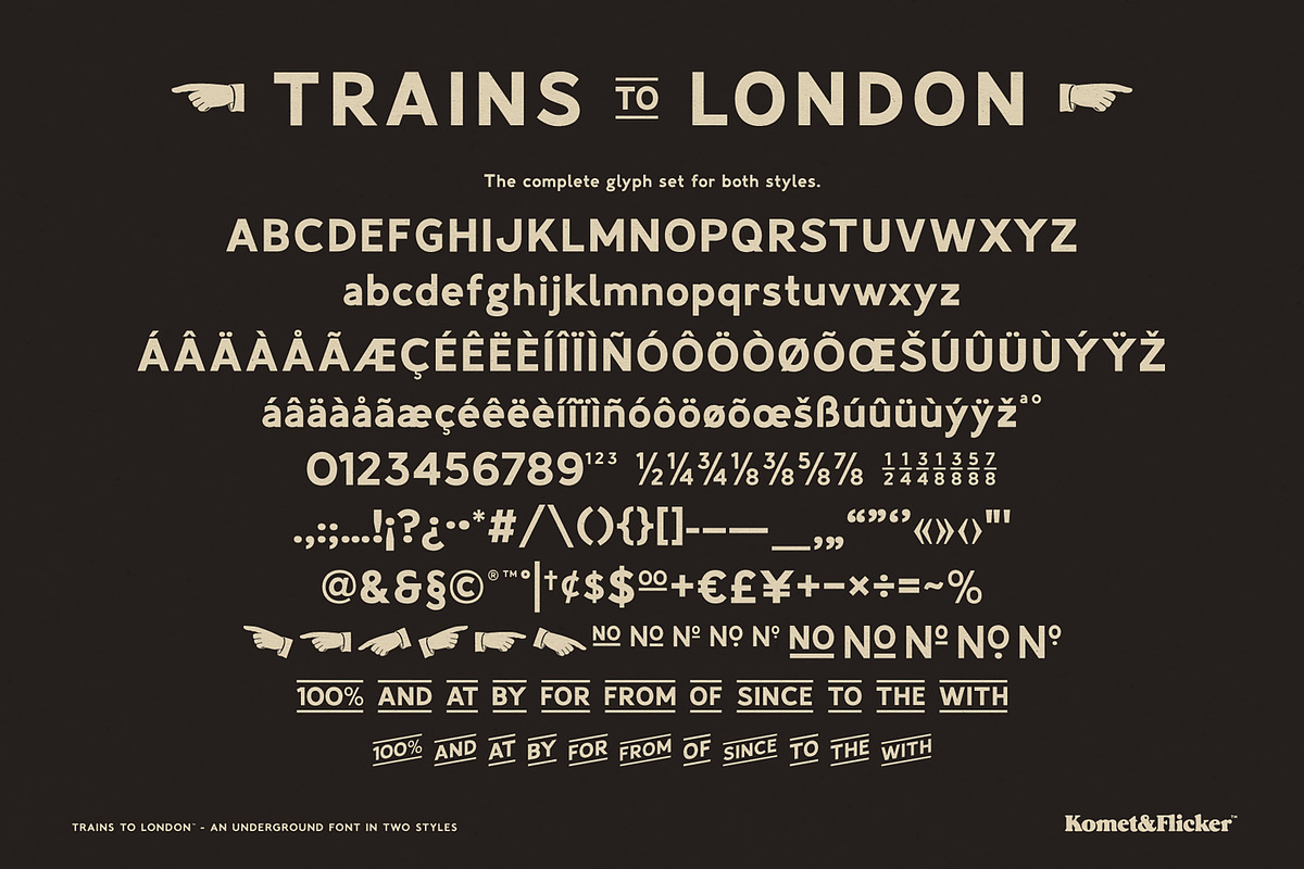 Trains to London, a Sans Serif Font by Komet & Flicker (Photo 14 of 14)