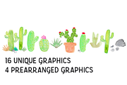 Cactus Watercolor Clip Art, an Illustration by Emerald & Ivy Studios (Thumbnail 2 of 3)