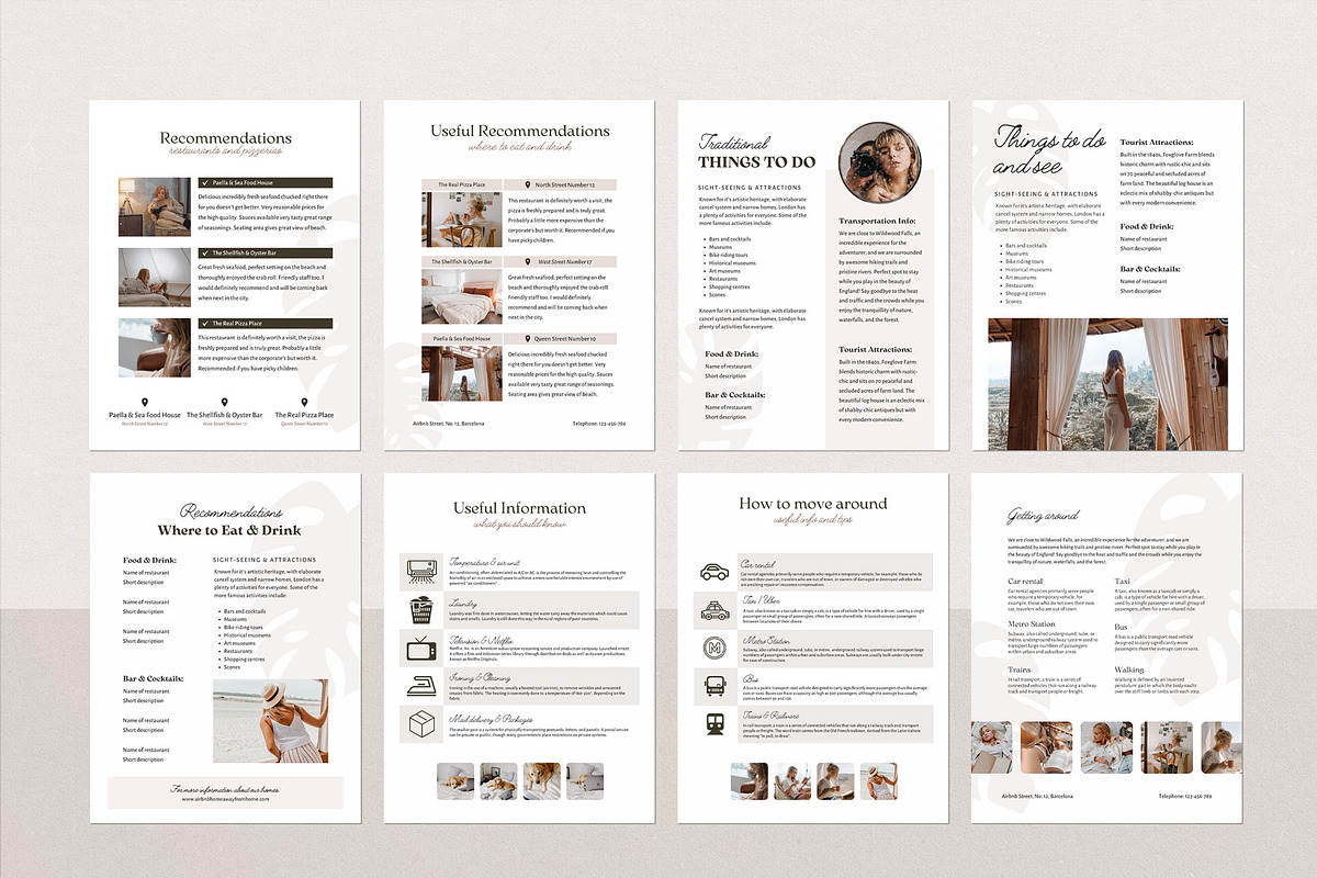 Airbnb Welcome Book Template Canva, a Marketing Template by Emmart Studio (Photo 4 of 7)