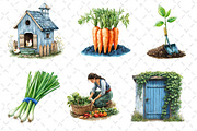 Summer Farming Time Clipart, an Illustration by Dream Creation (Thumbnail 3 of 6)