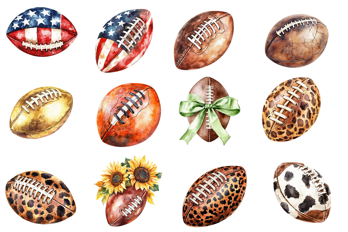 Football Ball Sublimation Bundle, an Illustration by Designworld (Photo 3 of 5)