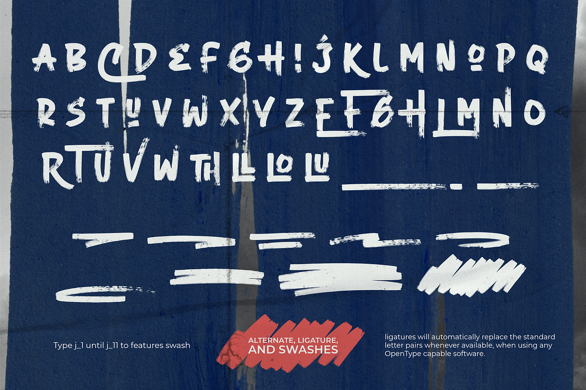 Jhino - An Allcaps Brush Font, a Handwritten Font by Ainun Jinan (Photo 3 of 11)