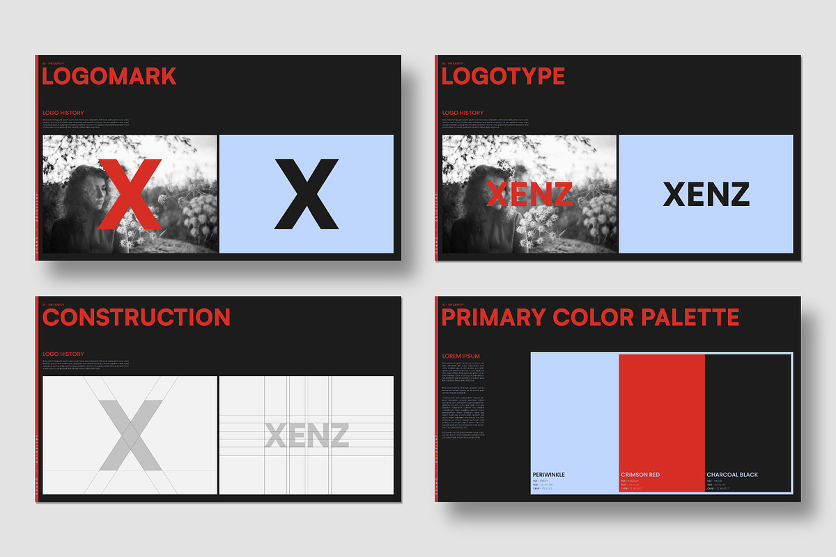 XENZ Brand Guideline Template Design, a Branding & Logo Template by shaondesigns (Photo 5 of 9)
