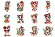 Whimsical Summer Fairy Clipart, a Seasonal Illustration by CitraGraphics (Thumbnail 3 of 6)
