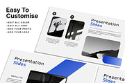 Minimalist Blue PowerPoint Template, a Presentation Template by SKY CREATION (Thumbnail 3 of 6)