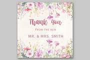 Pink Garden flowers Clipart Spring, a Decorative Illustration by LeCoqDesign (Thumbnail 5 of 5)