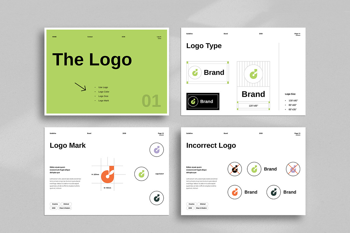 Brand Identity Guidelines Template, a Brochure Template by TemplateFolio-Shop (Photo 6 of 21)