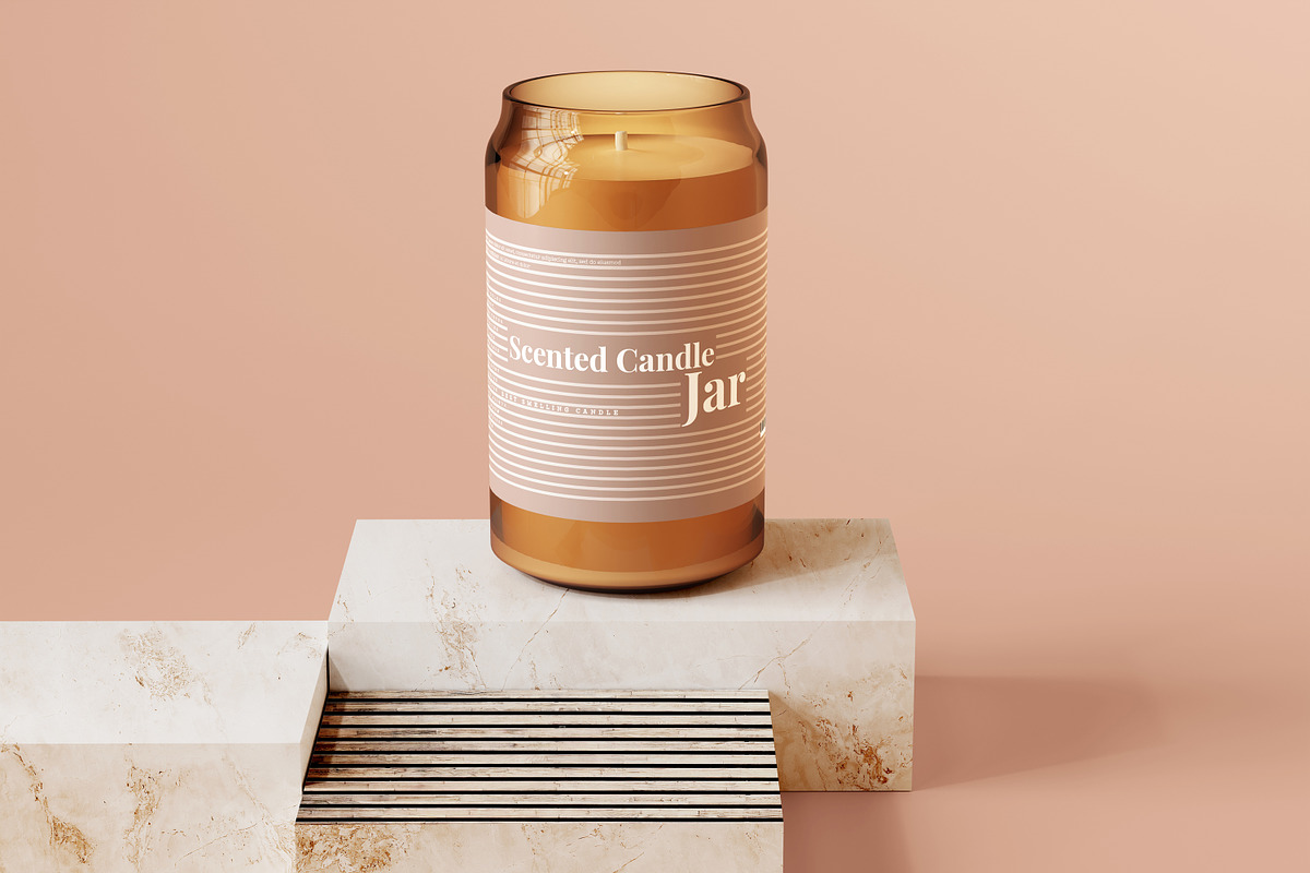 Amber Glass Candle Mockup Bundle, a Packaging Mockup by pmvch (Photo 133 of 135)