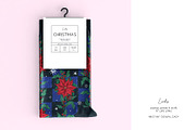 Vintage Christmas Poinsettia Pattern, a Pattern Graphic by Liiafis (Thumbnail 7 of 8)