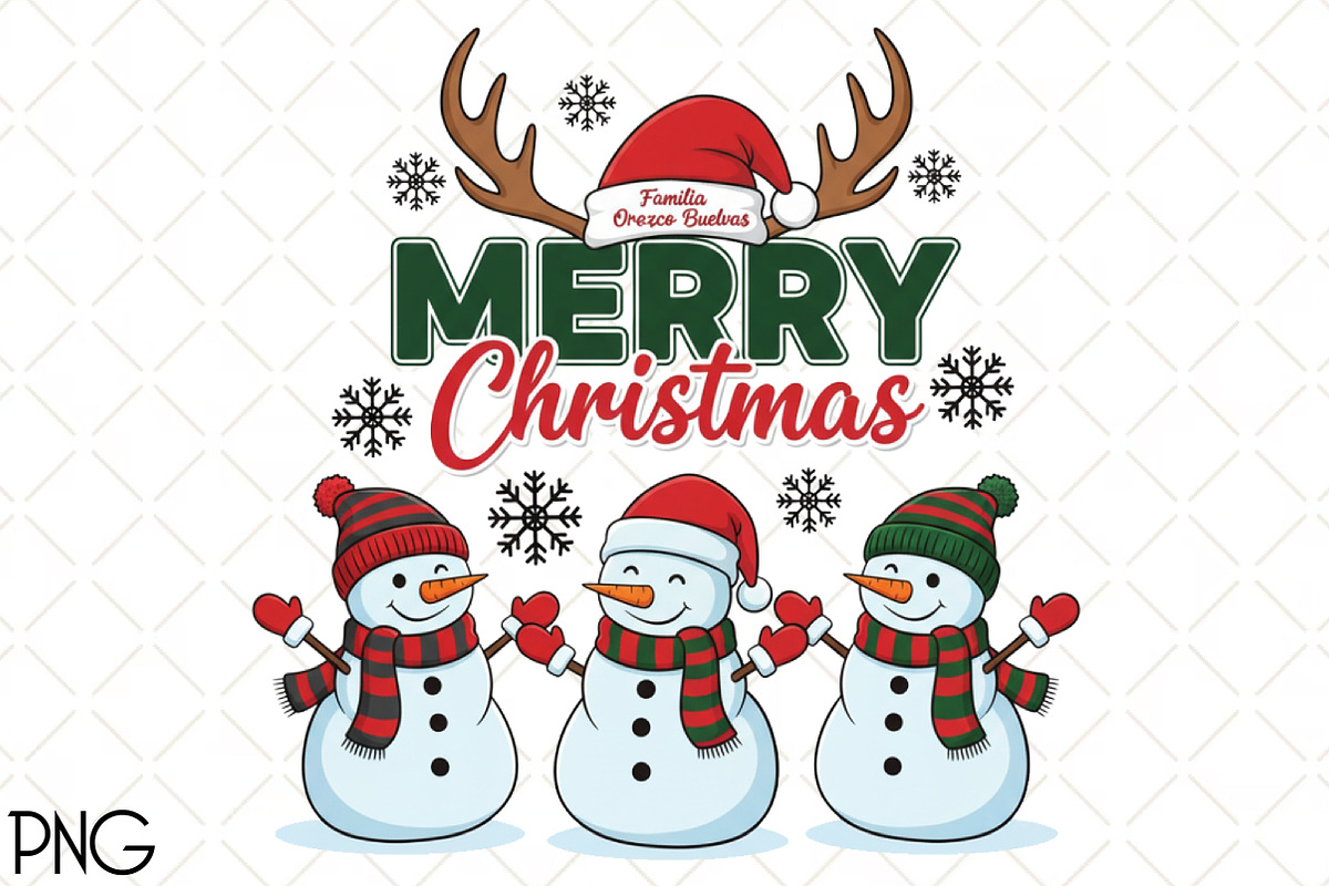 Familia Orozco Buelvas Christmas PNG, an Illustration by Black Bird Studio (Photo 1 of 4)