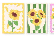 Sunflowers poster design. Stylish, an Object Graphic by LadadikArt (Thumbnail 3 of 3)
