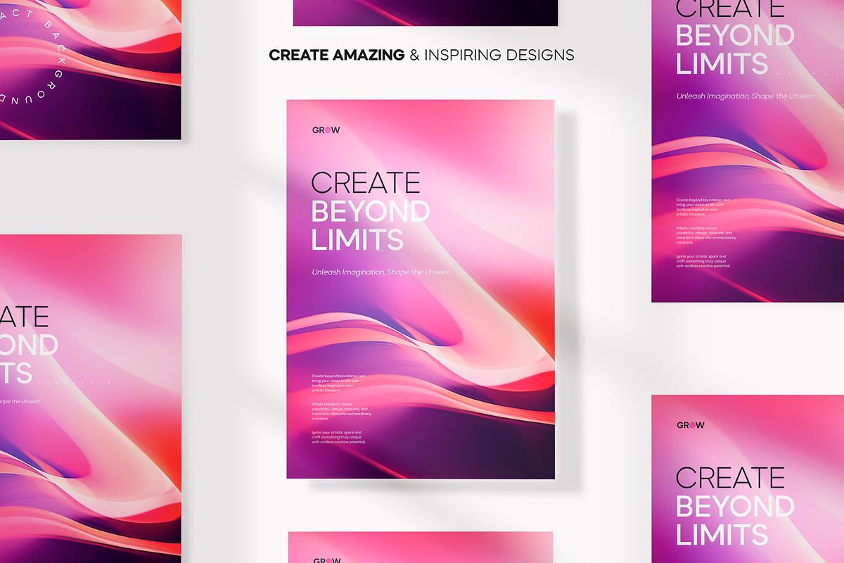 Dreamy Purple-Pink Waves, a Background Graphic by Lumeno (Photo 4 of 4)