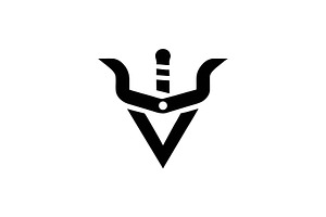 Warrior symbol with a sword, a Branding & Logo Template by Vectorium Studio