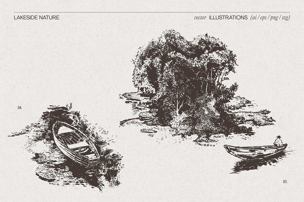Lakeside Nature Illustrations, an Empty State Illustration by TheMountBirdStudio (Photo 10 of 17)
