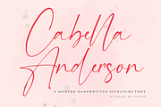 Cabella Anderson - Elegant Signature, a Handwritten Font by CreateBigSupply (Thumbnail 1 of 10)