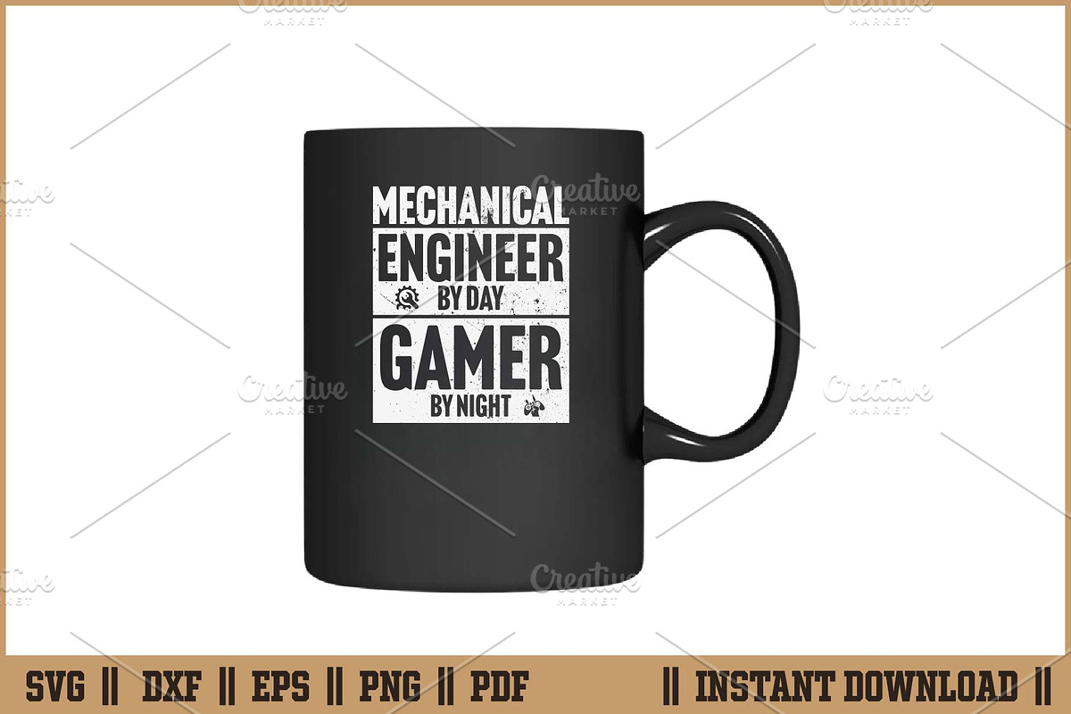 Mechanical Engineer By Day Gamer SVG, a Work Illustration by Handy Arts Studio (Photo 3 of 3)