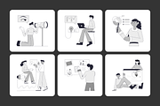 Animated Business Management, a Person Illustration by Prosymbols (Thumbnail 3 of 4)