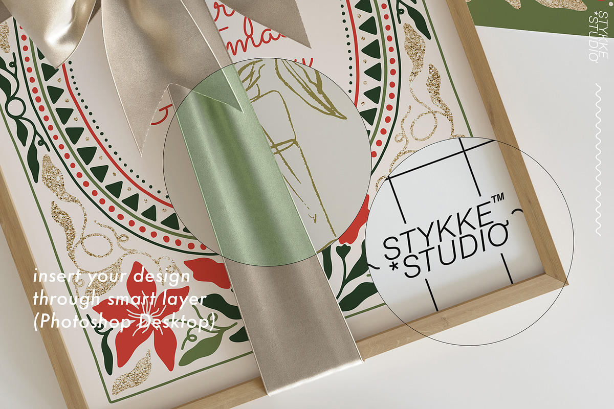 Wrapped Frame Mockup | Gift Mockup, a Household Mockup by Stykke Studio (Photo 6 of 6)