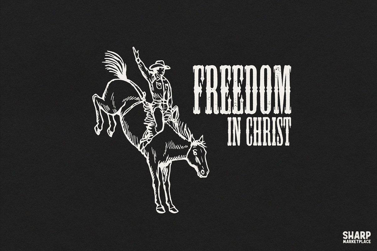 Freedom In Christ, Western Png, an Object Graphic by SharpMarketplace (Photo 1 of 4)