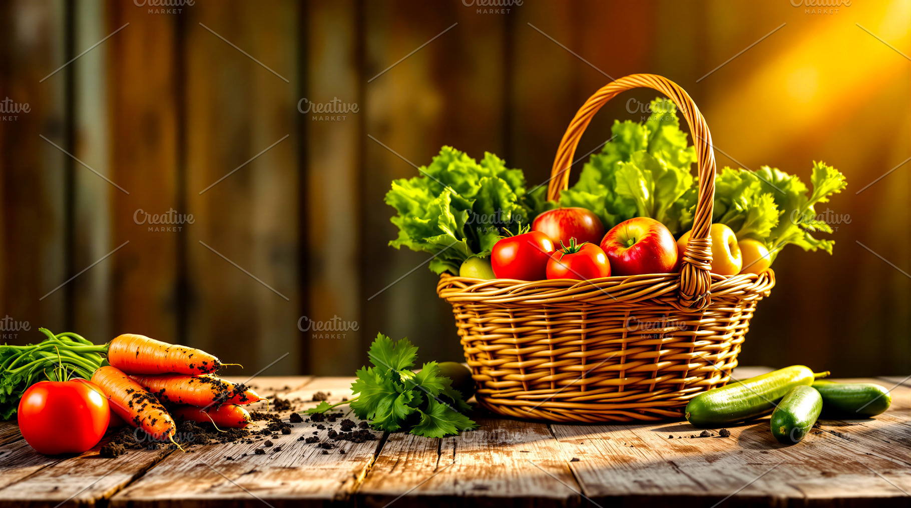Freshly Harvested Organic Vegetables, a Food & Drink Photo by Rafoz