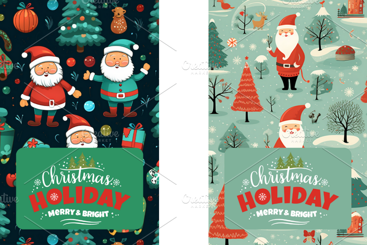 Christmas Card Design Bundle 11, a Card Template by Jay Major Designs (Photo 7 of 10)