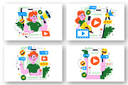 10 Short Video Reels Illustration, a Technology Illustration by denayunebgt (Thumbnail 3 of 4)