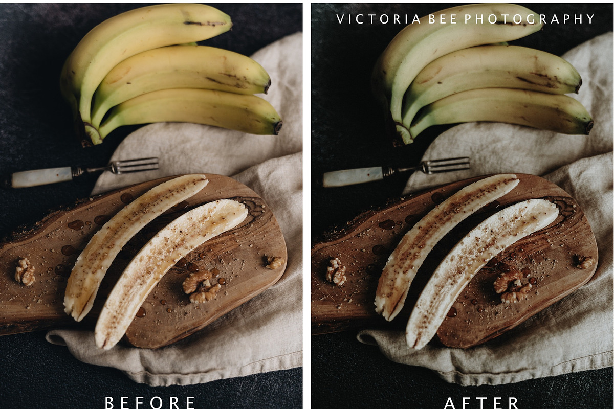 DARK FOOD LIGHTROOM PRESETS, a Preset Add-On by Victoria Bee Presets (Photo 8 of 17)