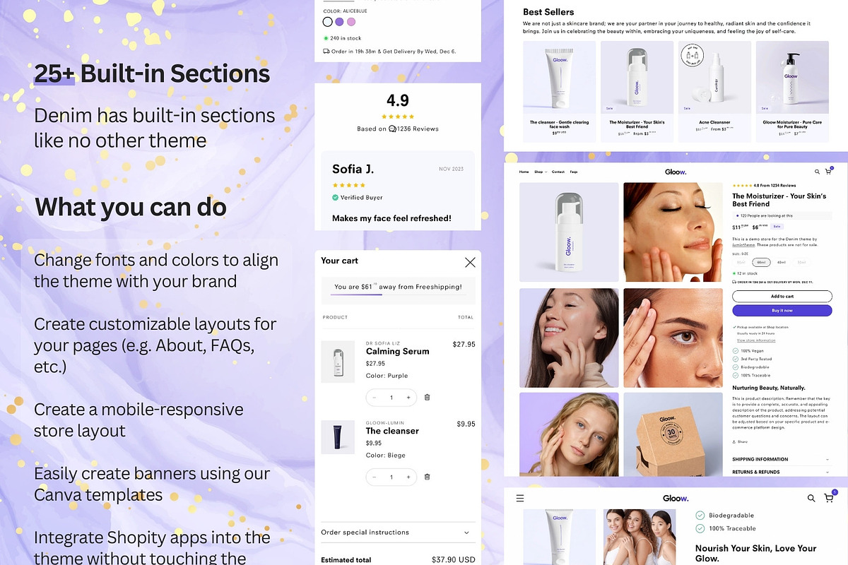 Gloow | Minimal Shopify Theme, a Shopify Template by Lumin Lab (Photo 6 of 11)