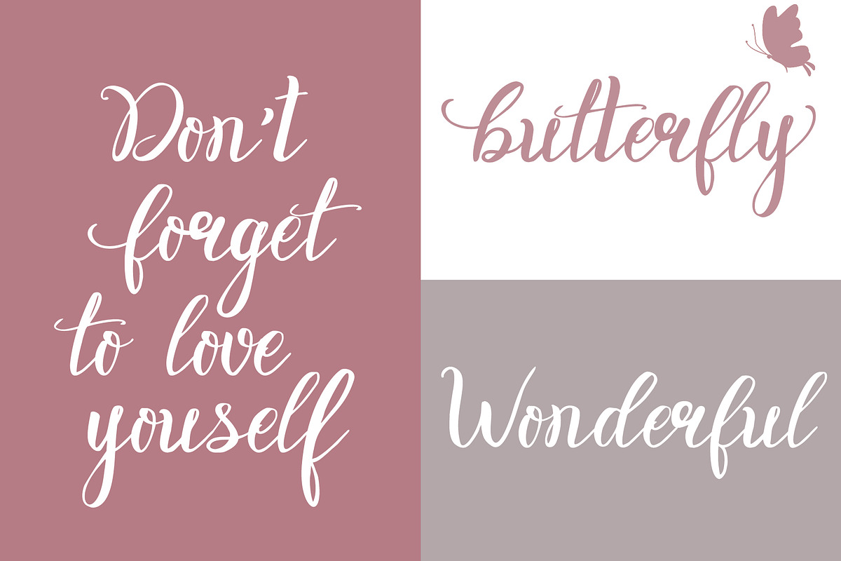 Rosita script - stylish brush font, a Script Font by Astarte_design (Photo 11 of 12)