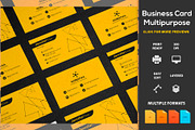 Business Card Multipurpose, a Business Card Template by DesignsStore (Thumbnail 1 of 3)