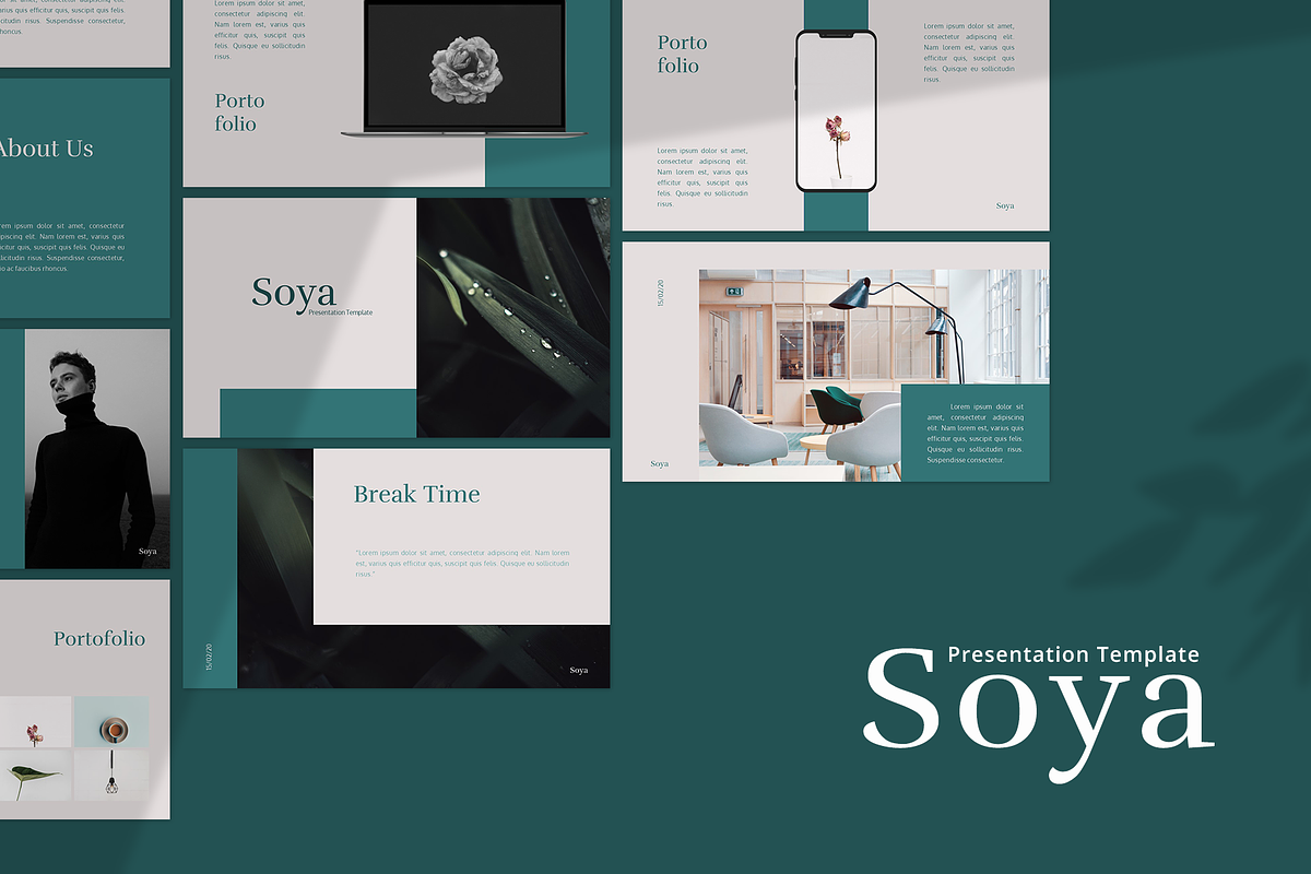 SOYA - Keynote Template, a Presentation Template by Pixelz Studio (Photo 1 of 10)